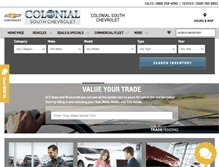 Tablet Screenshot of colonialsouthchevy.com